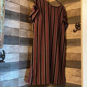 Vertical stripe dress